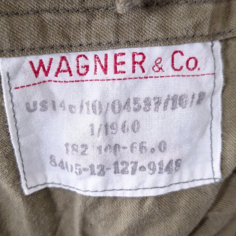 Vintage 1960 WAGNER & Co. British Army Wool Field Olive Military Jacket Size L - Picture 9 of 9